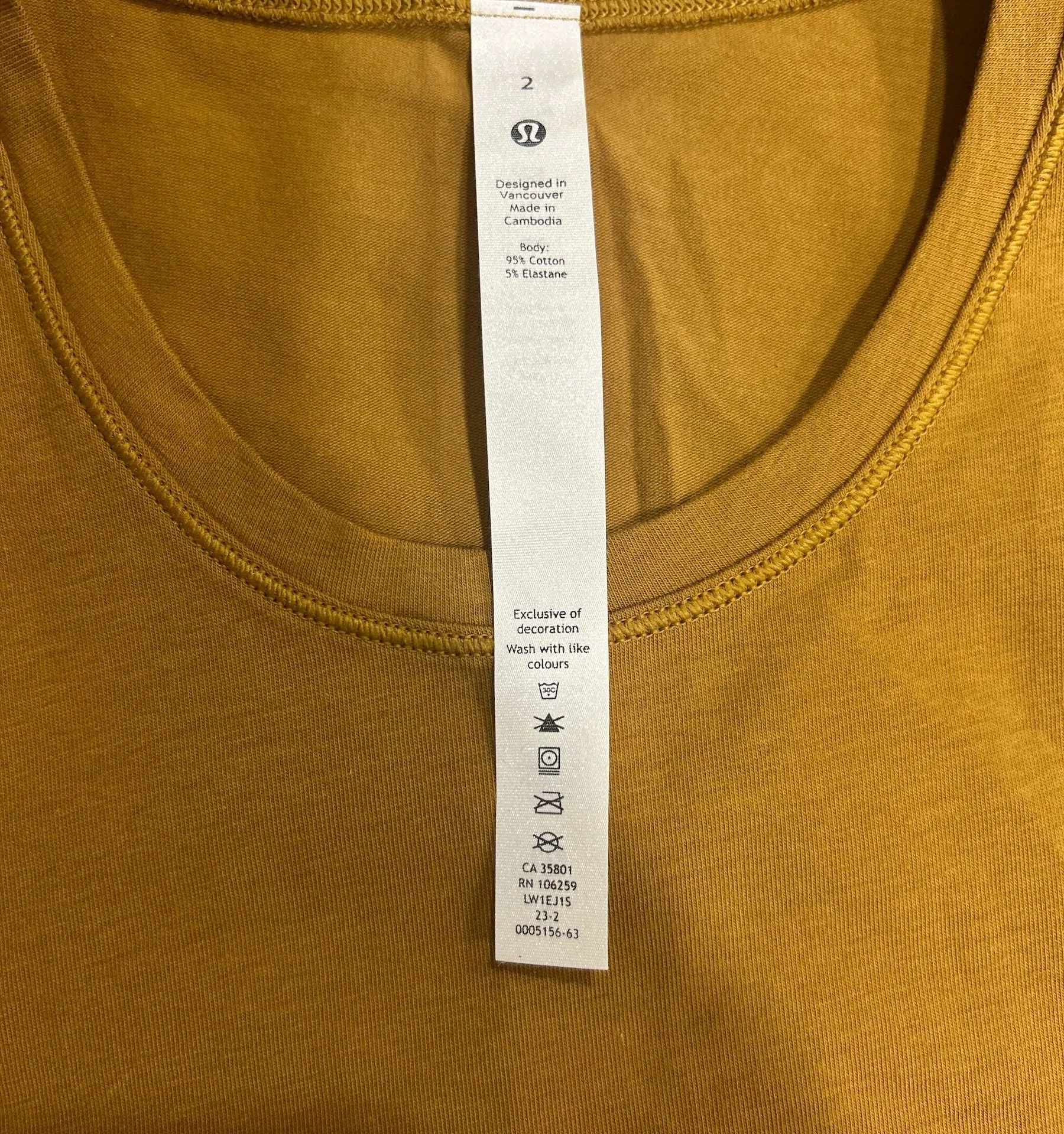 Lululemon Squad Goals Tank – Spiced Bronze (SDBR) – NWT size 2 - Image 3