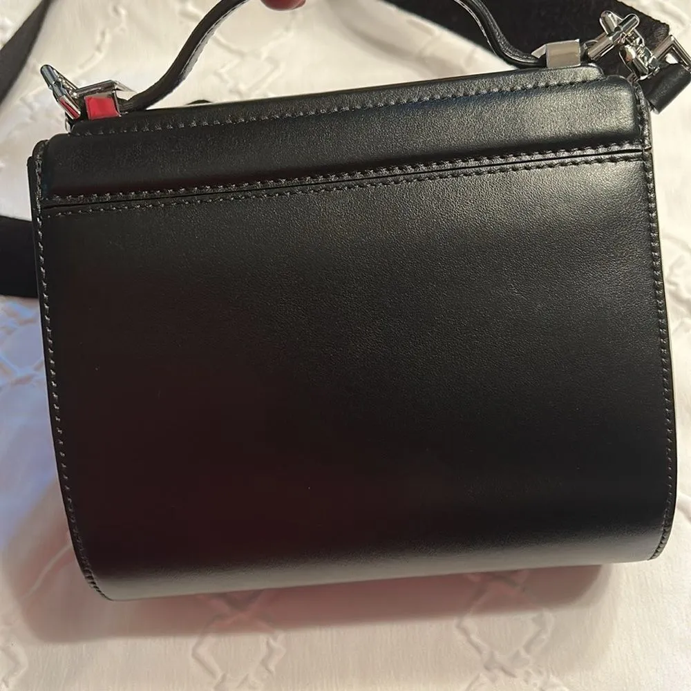Authentic Givenchy Black Leather Top Handle Crossbody Mini Bag - Image 14