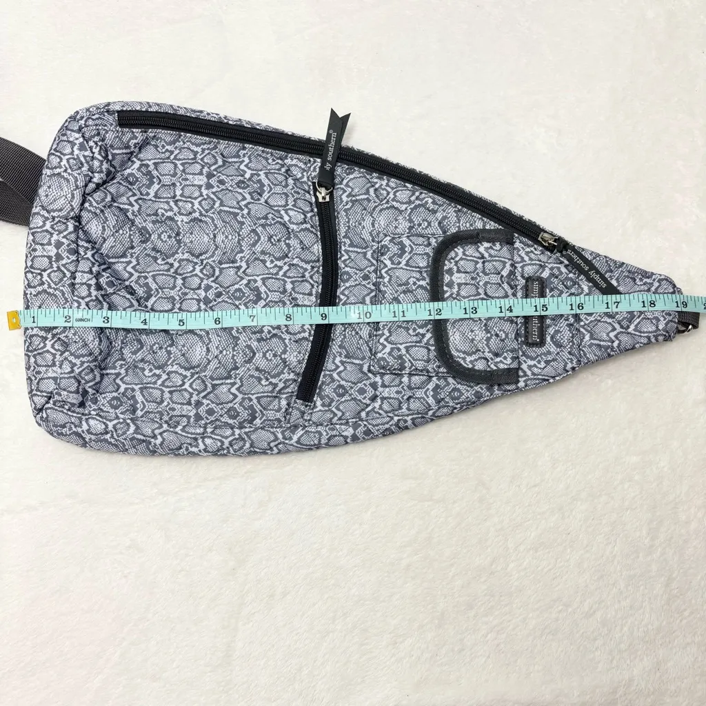 Simply Southern Snake Print Gray Belt‎ crossbody  Bag - Image 7