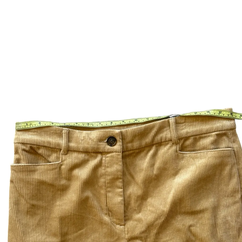 NWOT Loft Corduroy Flare Trousers Women's 14 Sand Beige High Rise - Image 7