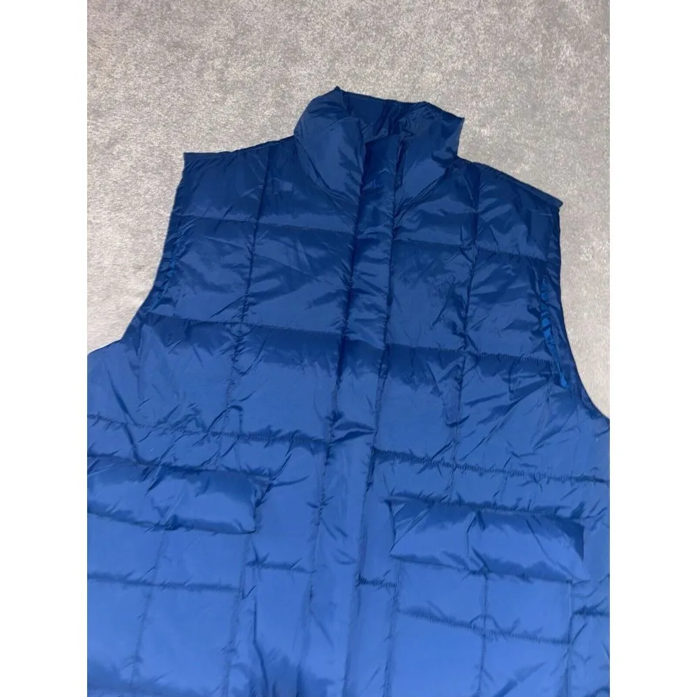 Beyond Yoga‎ Women's Blue Puffer Vest Front Pockets Size Medium NWT - Image 2
