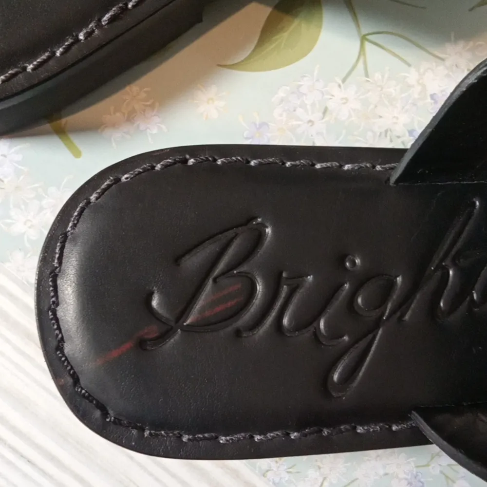 Brighton Alexa Thong Womens Sandals Black N White Size 6M - Image 5