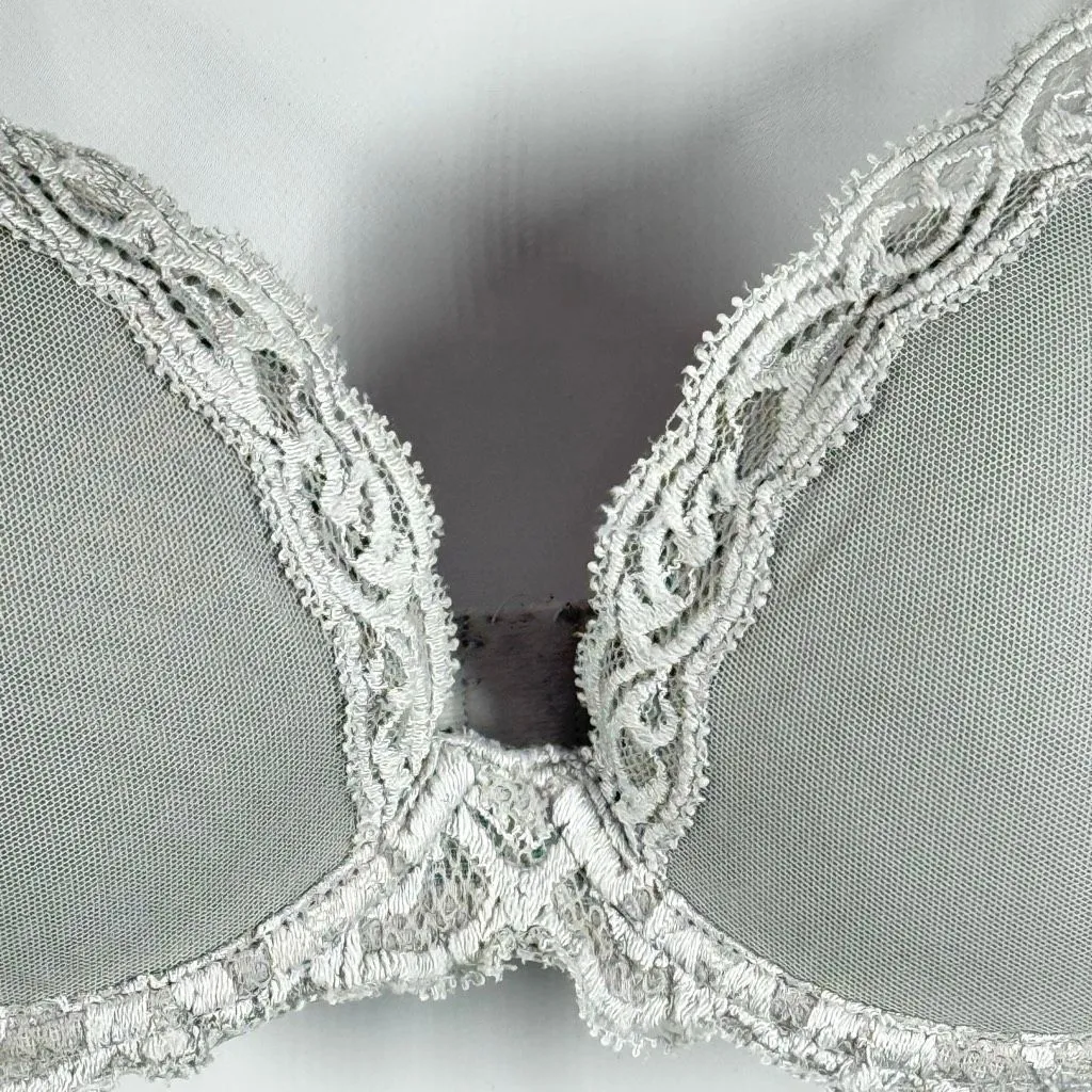 C 13 Natori gray lace Bliss Perfection Contour Underwire Bra size 32D - Image 4