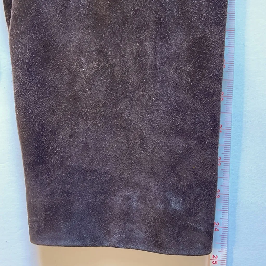 Whet‎ Blu Brown Suede Leather Jacket Soft Buttons Pockets Fully Lined Flaw Size undefined - Image 10