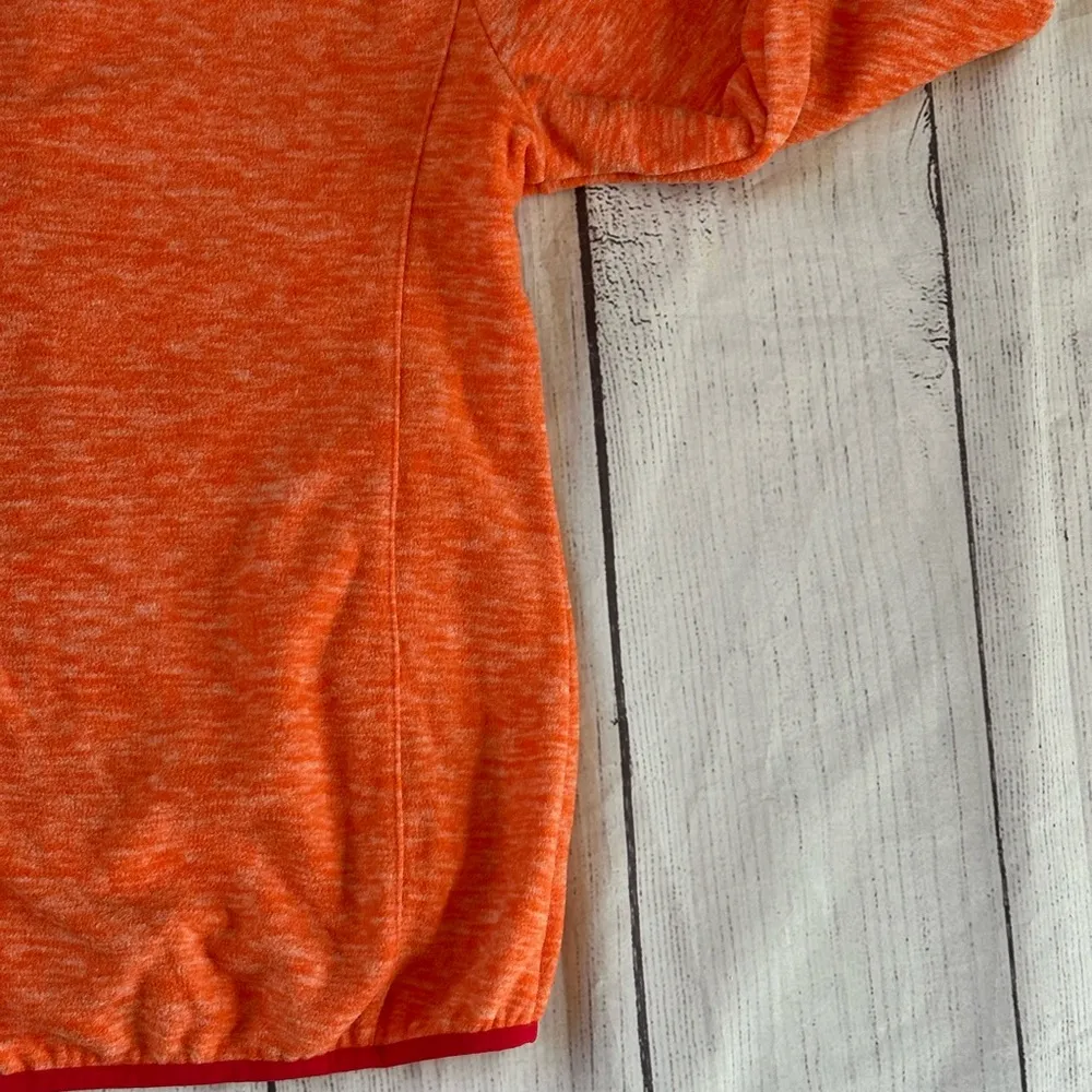 Little Donkey Andy size medium orange pink trim full zip hoodie jacket - Image 13