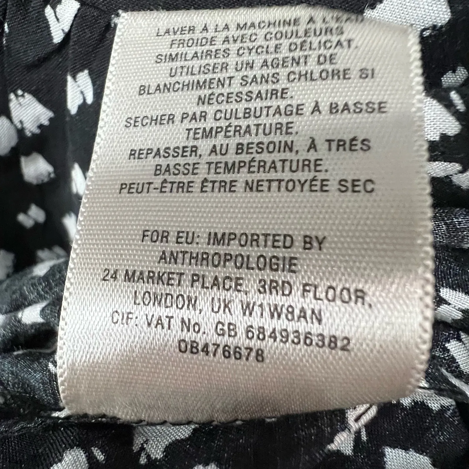 Anthropologie Maeve Lila Tiered Tunic XS Black Geo Babydoll Tunic Top Effortless - Image 16