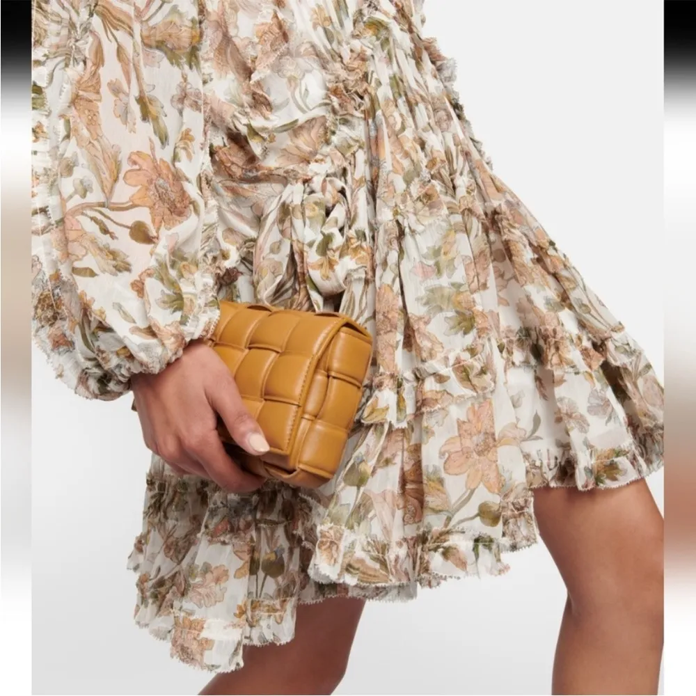ZIMMERMANN  Floral Billow Frill Chintz Mini dress Sz-0 US-4 $1050 - Image 4