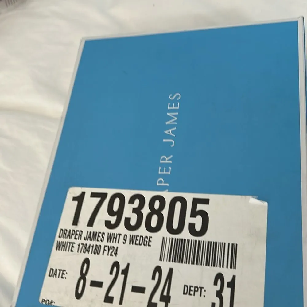 Draper James Women’s Wedge Emily, White, size 9, NWT - Image 10