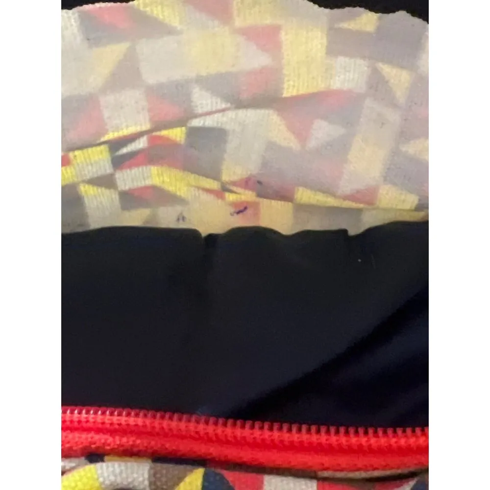 Kavu Rope Sling Bag With Geometric Pattern & Adjustable Strap Purse 17" x 11" - Image 7