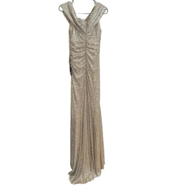 MAC DUGGAL 26550 One Shoulder Sequined Gown, Size 6, New with Tag MSRP $298 - Image 9