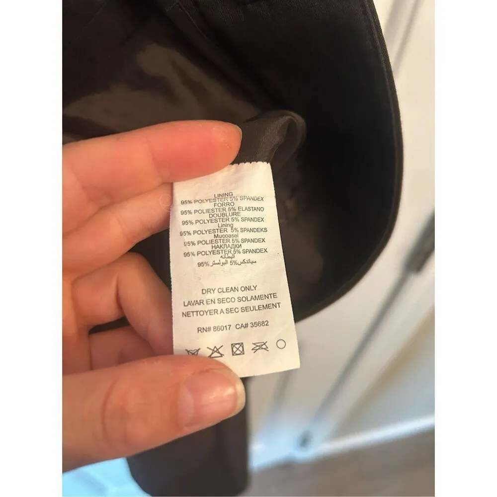 Bebe brown dress pants size 2 lined on the inside work attire straight leg - Image 4