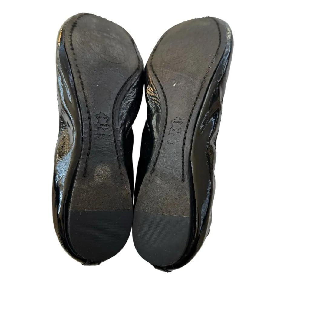 Tory Burch  Caroline Ballet Flats Black Patent Leather Size 9.5 - Image 9