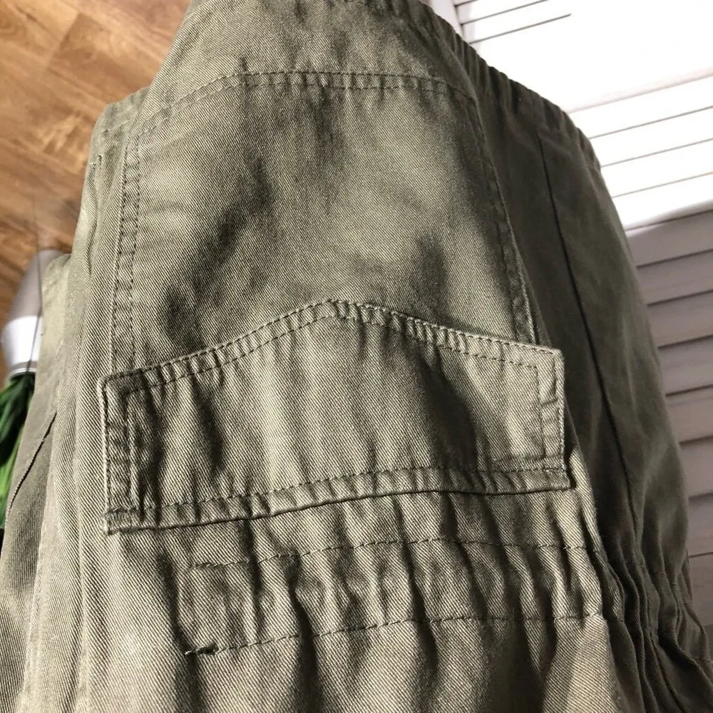 Vintage Y2K Mudd Jacket Embroidered Military Green M - Image 7