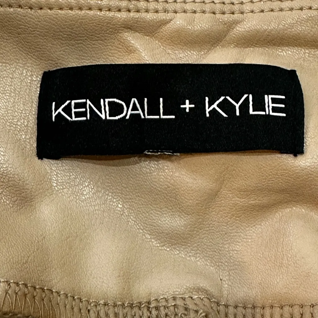 Kendall & Kylie Tan Faux Leather Leggings - Image 2