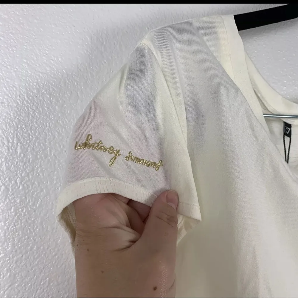 Gymshark Womens Whitney Longline Lightweight Tee Shirt White Sz XS NWT‎ - Image 6