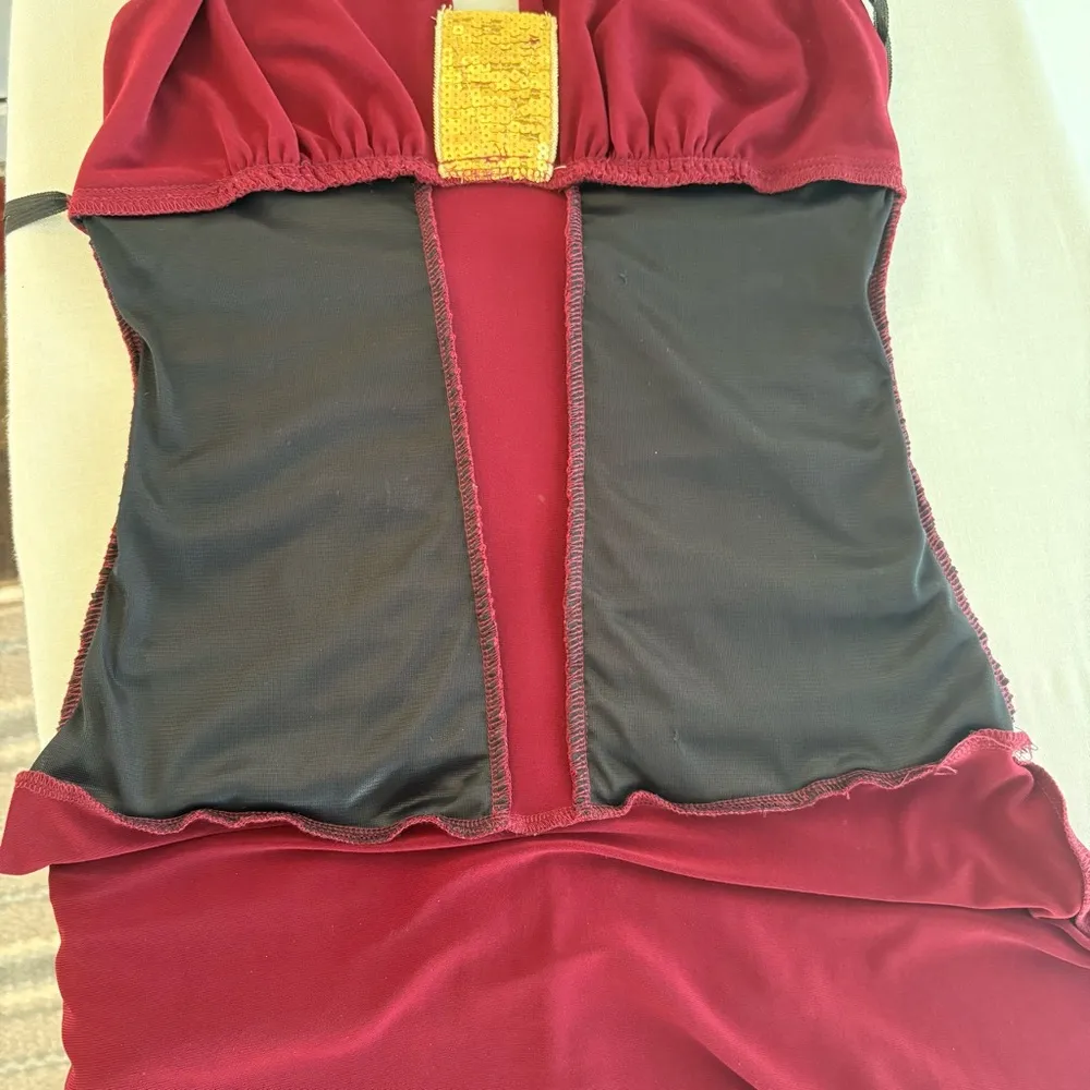 Fairygrunge Vintage Women’s Sz.M Burgundy Halter Dress High - Image 10