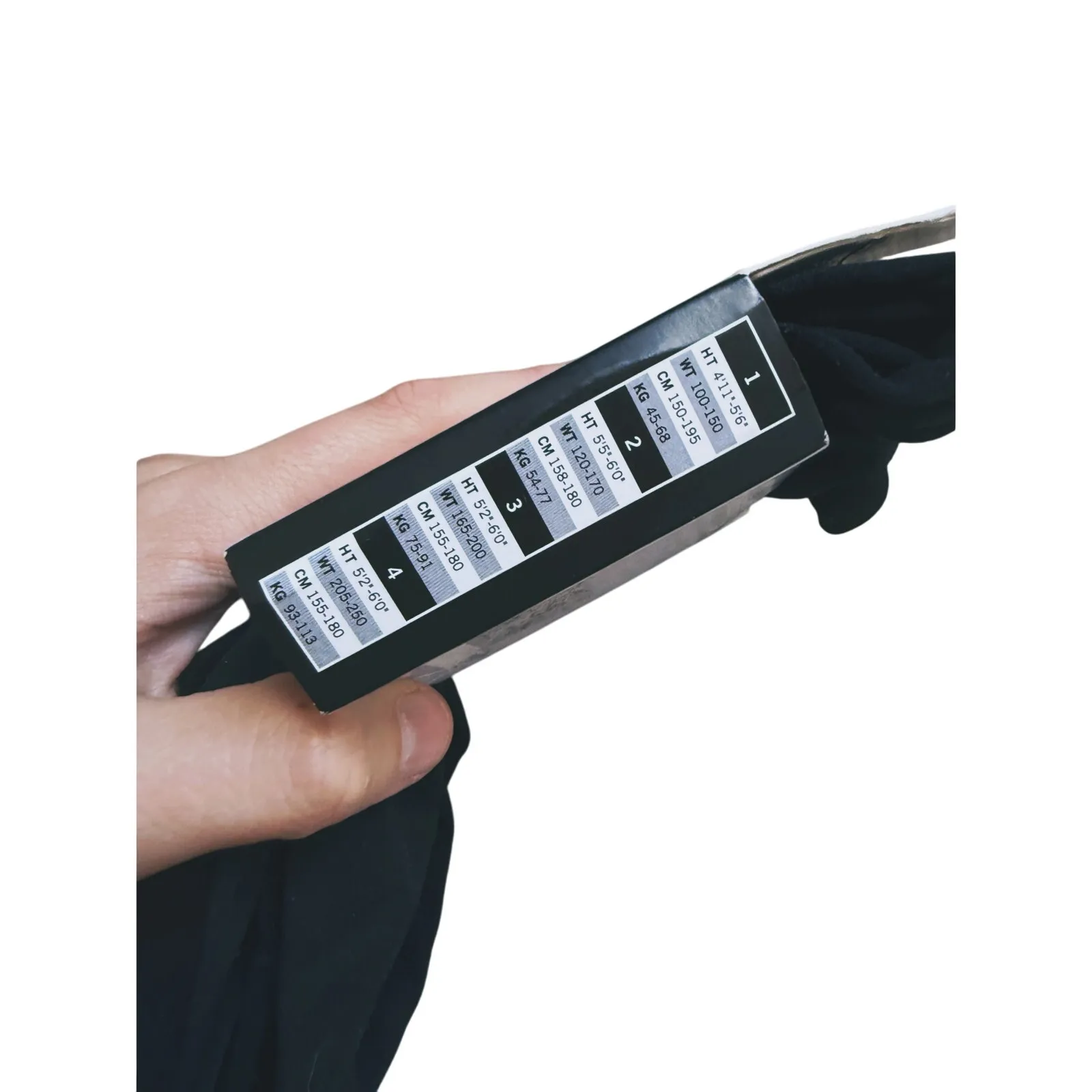 NWT HUE Quiet Luxury Total Opaque Control Top Panty Hose Tights Small Black - Image 7