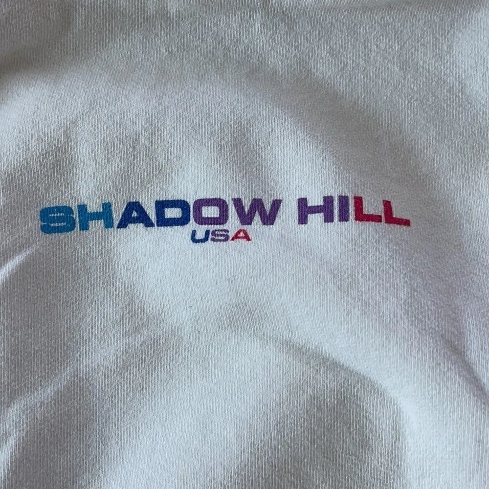 White SHADOW HILL USA Gradient Lightning Hoodie - Image 2