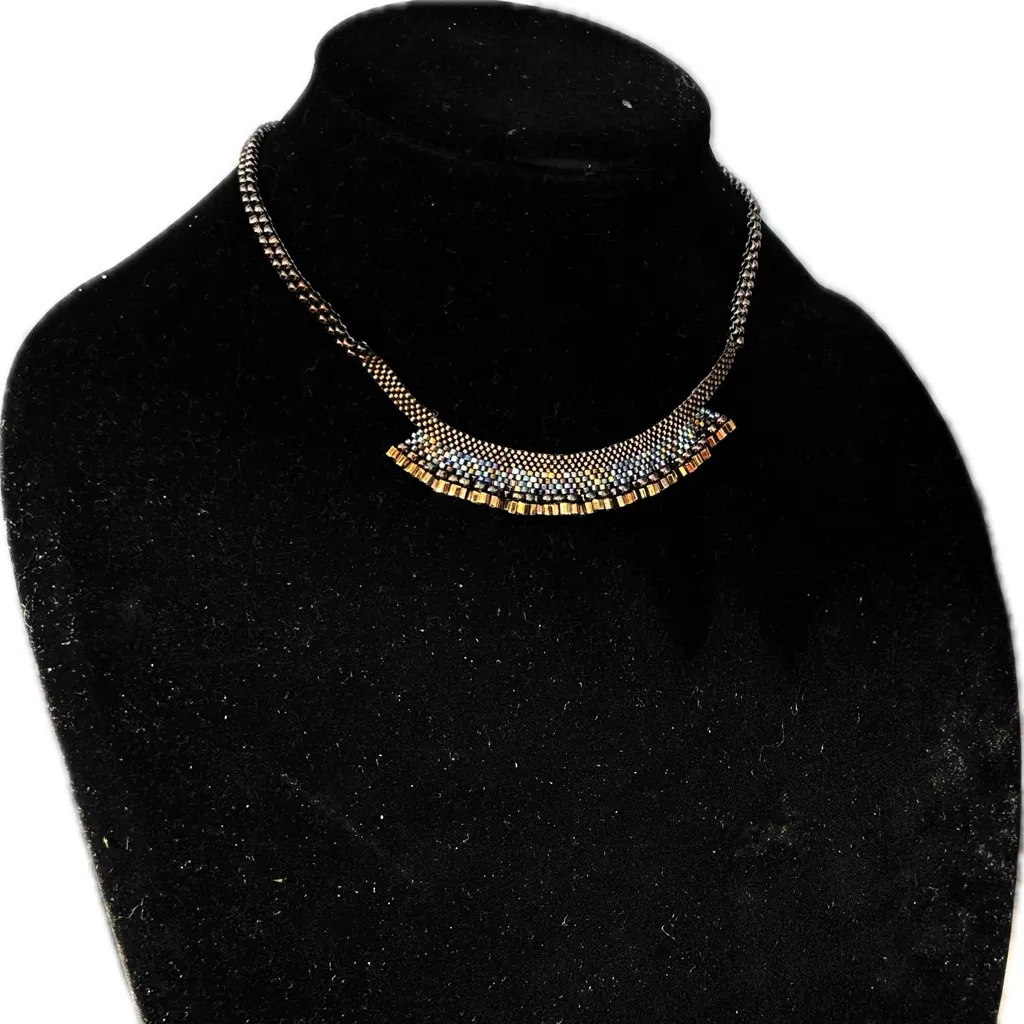 Nadri beaded statement chocker Elegant Necklace in 🎁 Gold - Image 3
