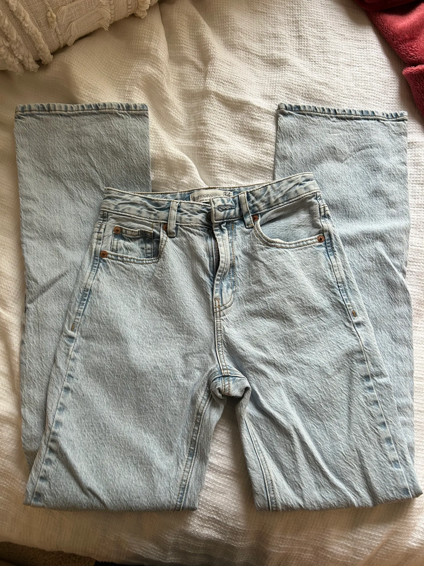 Stradivarius High Rise Straight Leg Jeans - Image 2