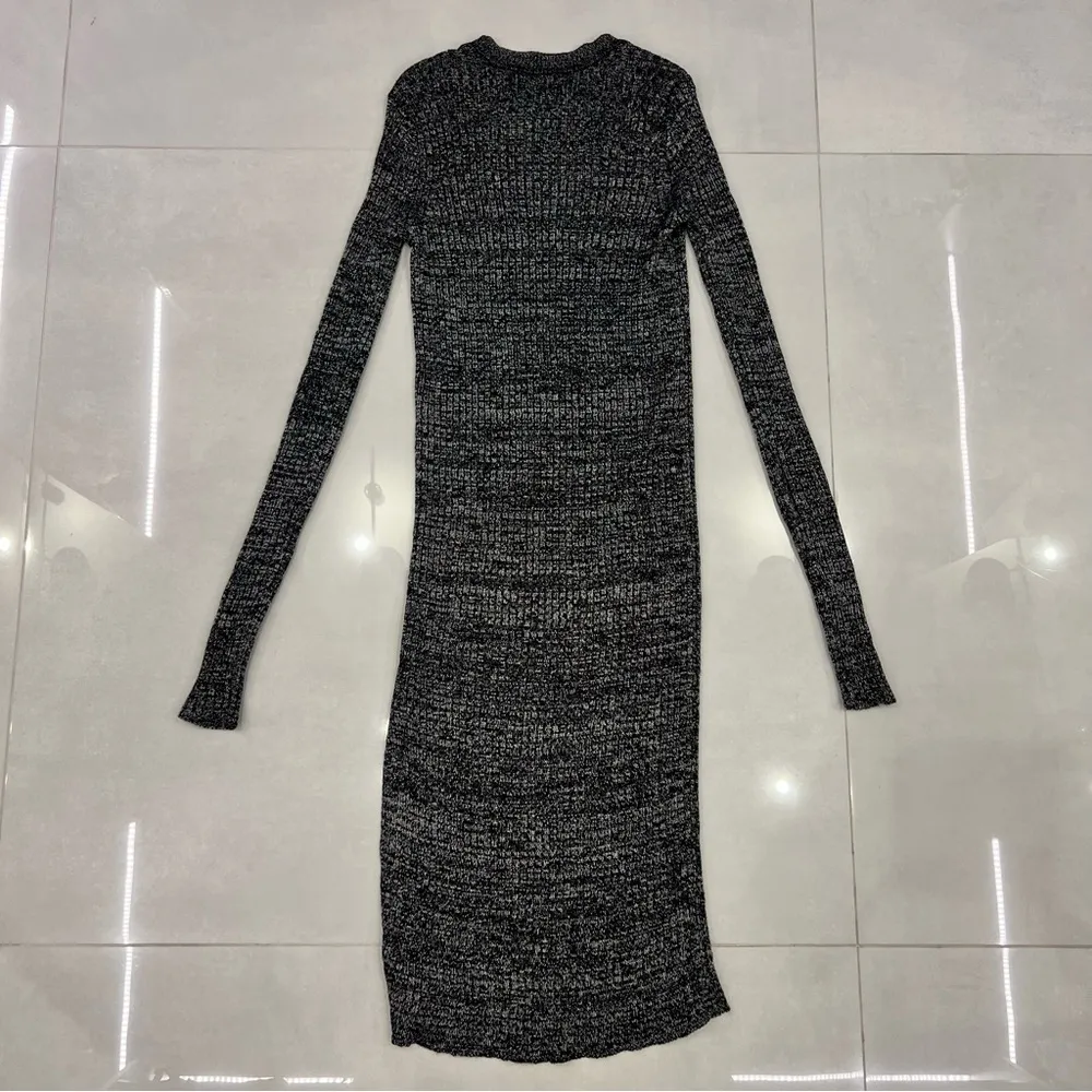 ISABEL MARANT Dakota FINE ribbed knit wool BLACK dress - Image 10