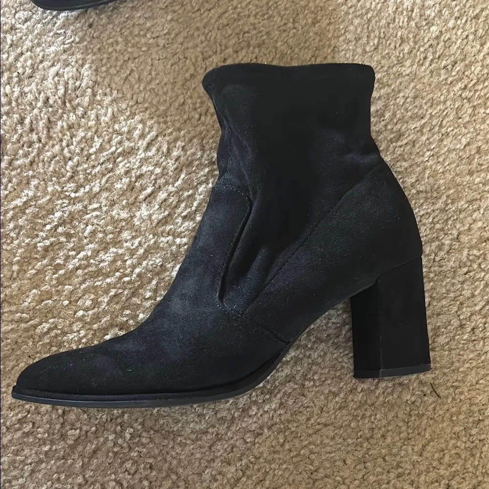 Black Suede Ankle Boots - Image 3