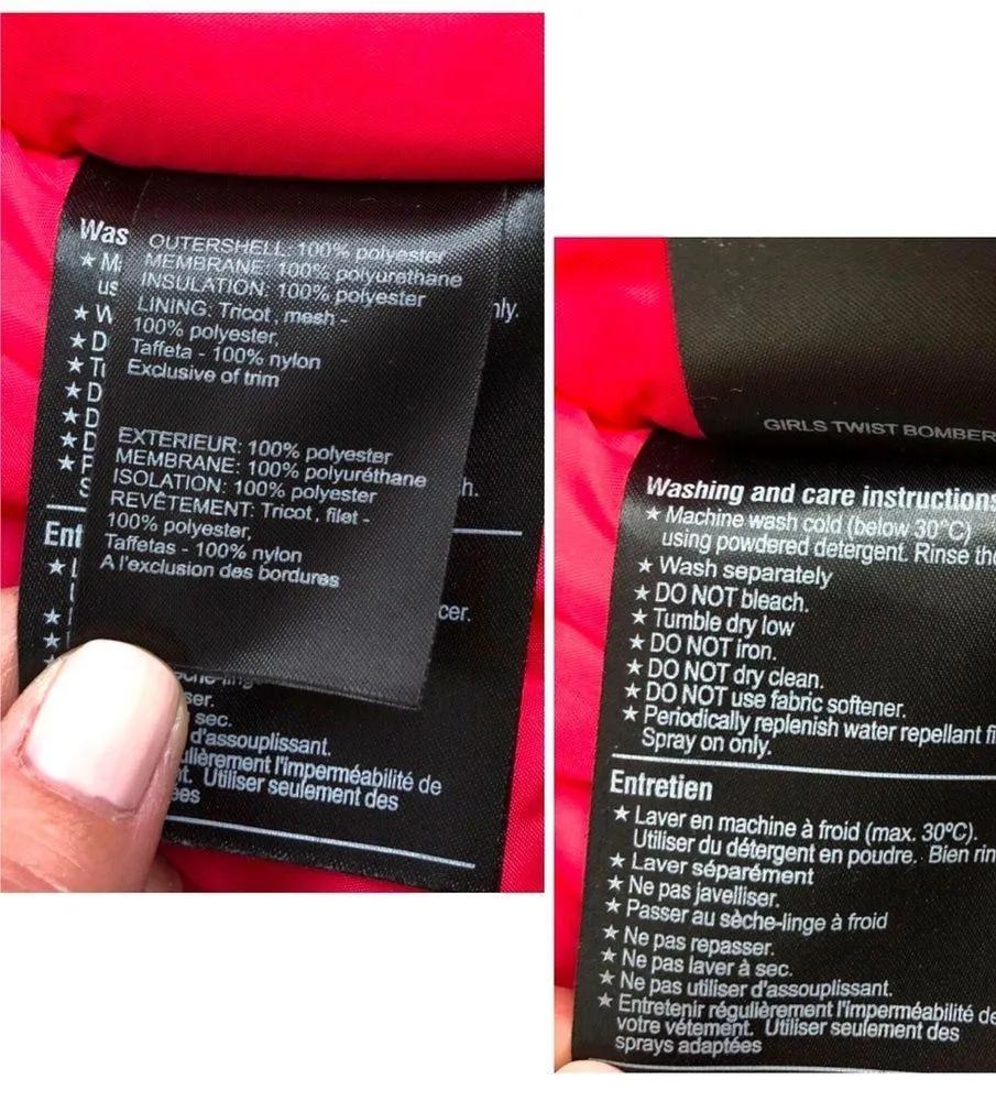 BURTON Twist Bomber Jacket Plaid Snowboard Ski Winter Girls Junior XL - Image 11