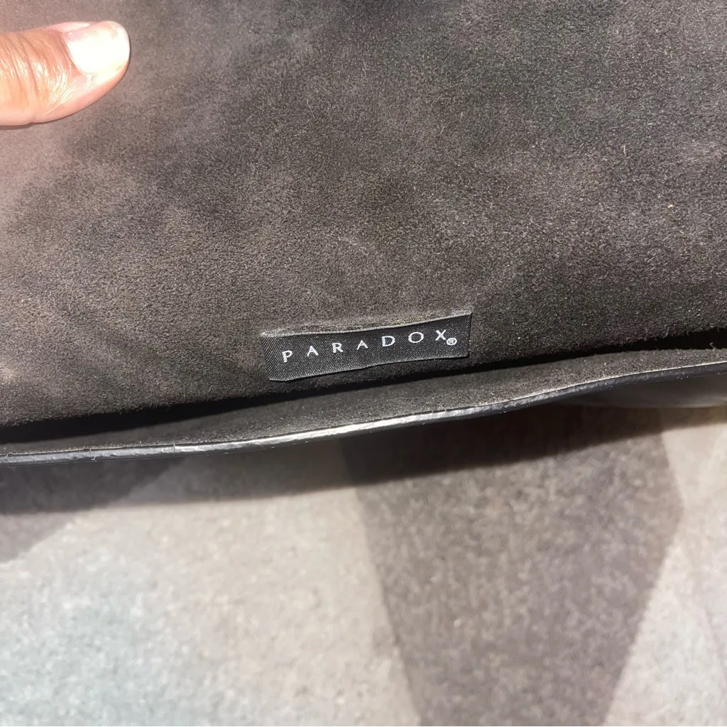 Hand Crafted Black Saddle Bag with floral Pattern - Image 4