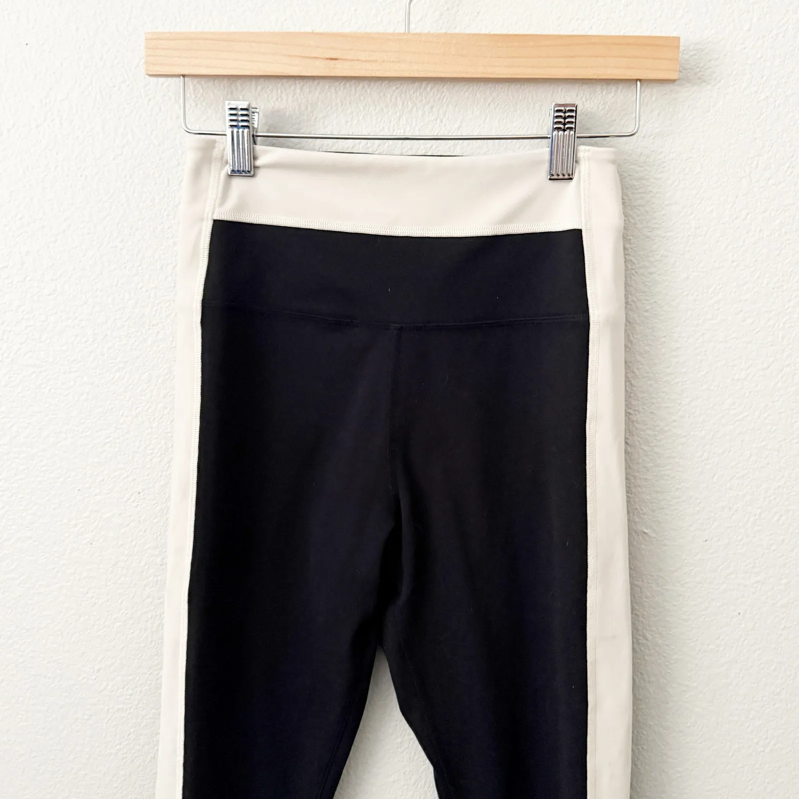 SPIRITUAL GANGSTER | Leighton Legging Ivory Cream Black Cropped Ankle | Small - Image 3