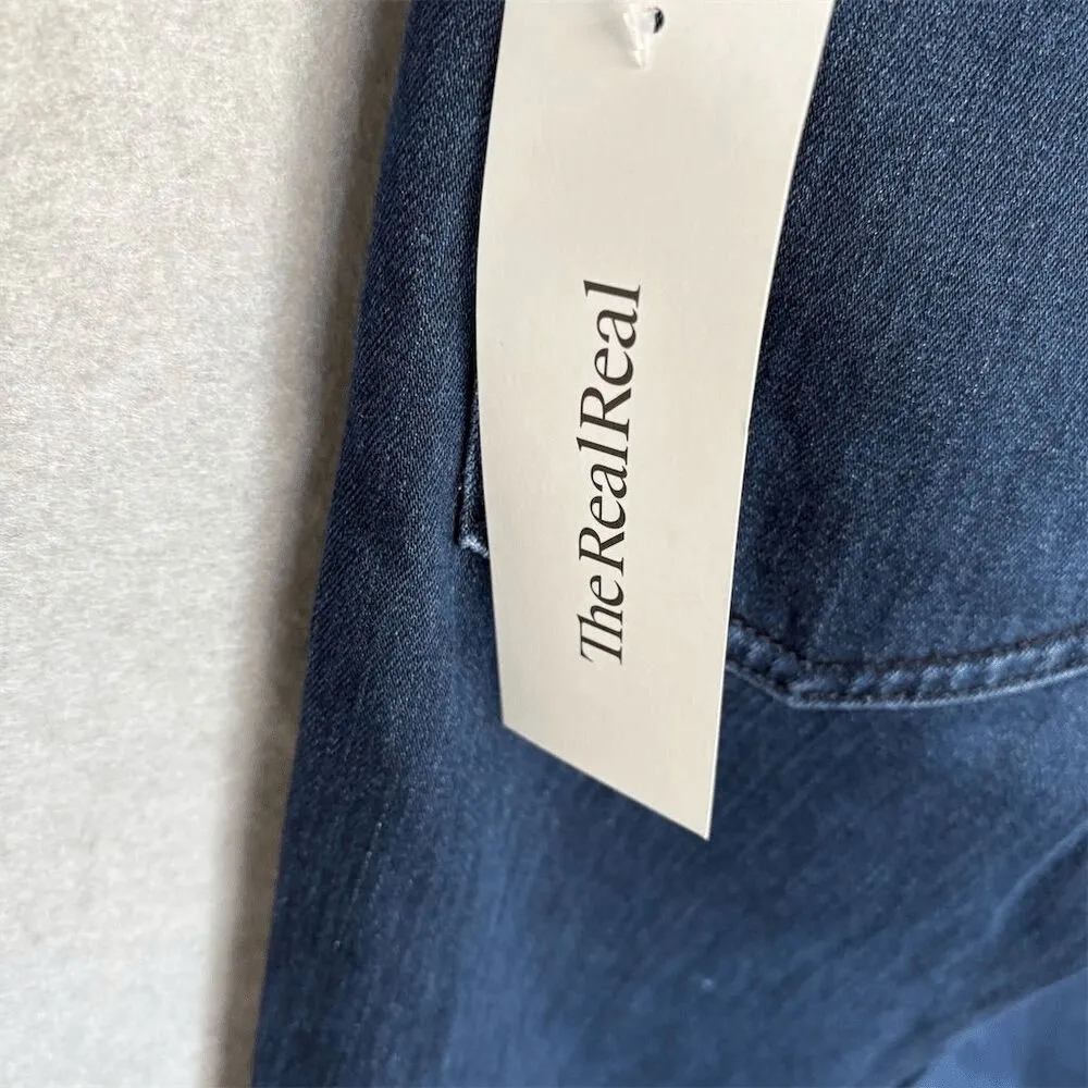 Ralph Lauren Women's Dark Blue Flared Jeans Size 28 Mid-Rise Denim - Image 5