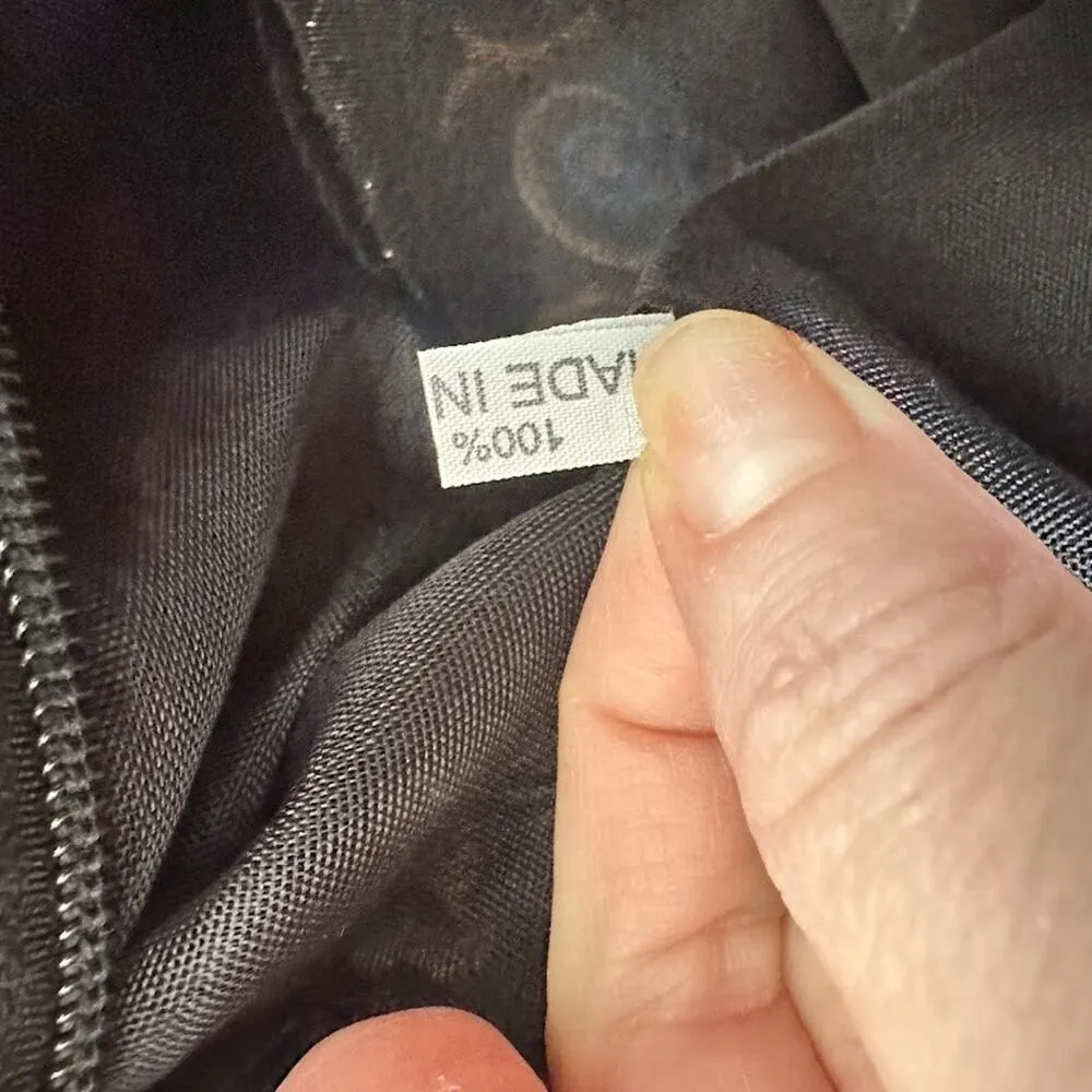 Embroidered 100% Cotton Thailand Boho Hand Bag Shoulder Bag Purse Zipper Pom Pom Blue - Image 10