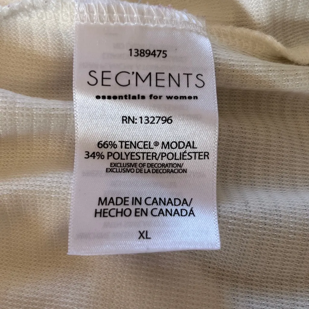 Women's White Tencel blend Seg'ments V - Image 5