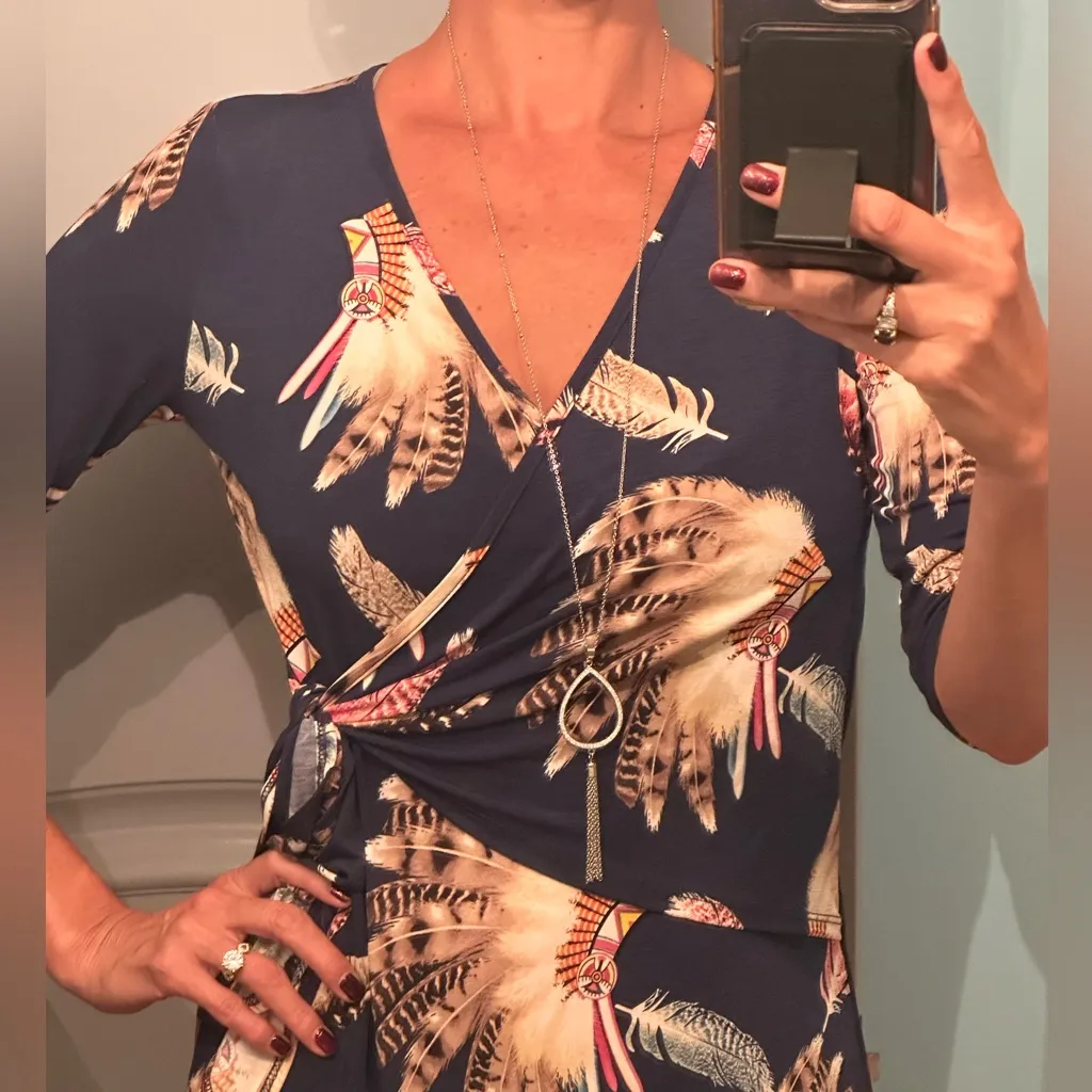 Silver Tone Teardrop Pave Swarovski Crystal Tassel Pendant Necklace Long Chain - Image 3