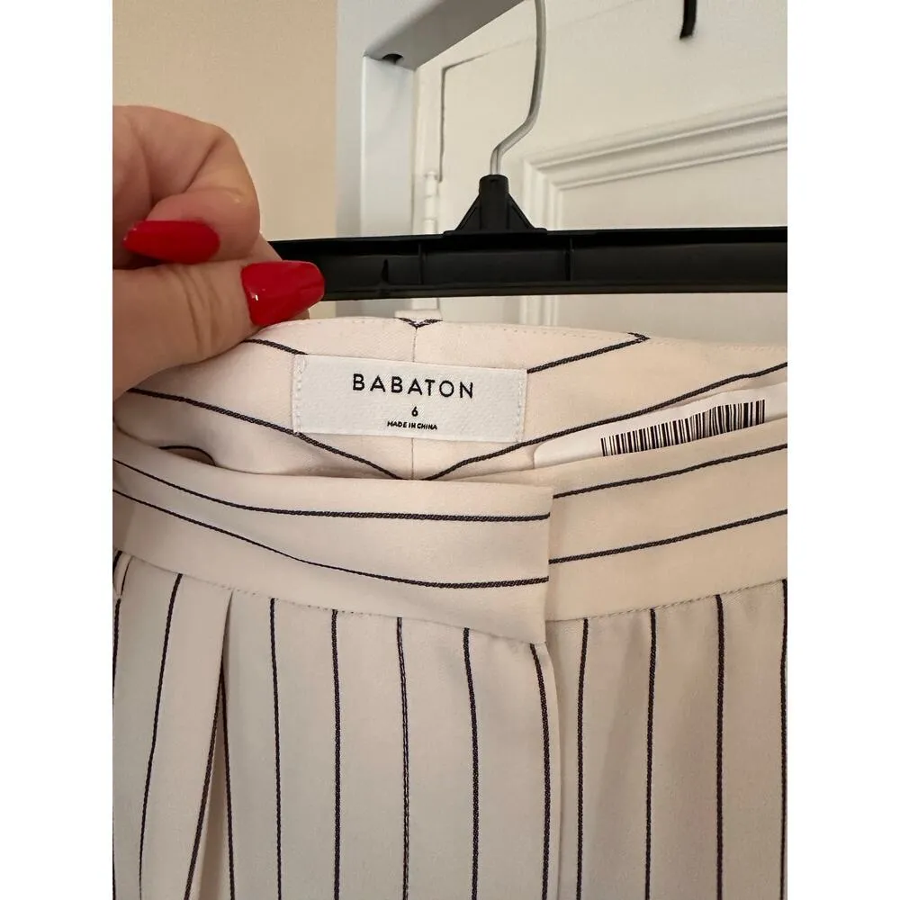 Babaton Aritzia Modesto Pinstripe Wide Leg Trousers 6 - Image 6