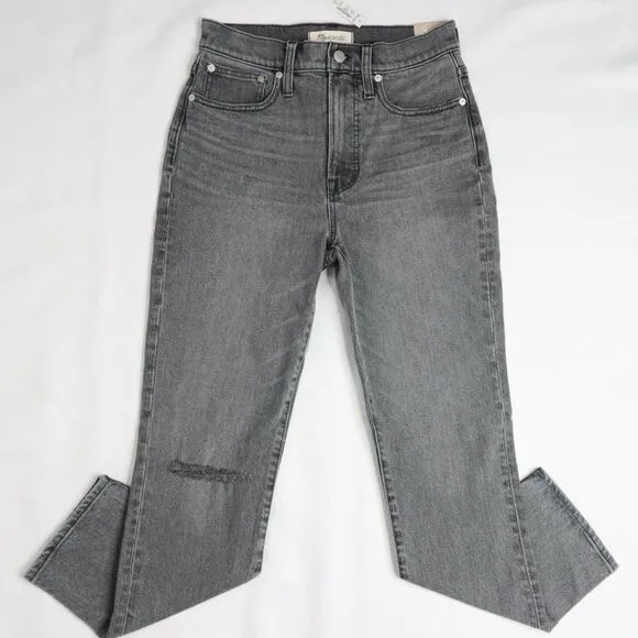 NEW Madewell The Perfect Vintage Jean in‎ Connell Wash: Ripped edition, gray, 27 - Image 11