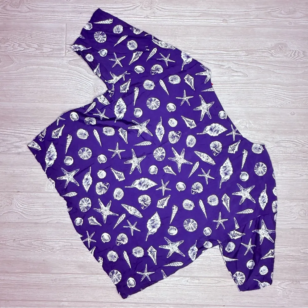 Women’s Tommy Bahama see shell short sleeve blouse t shirt size large xl - Image 4