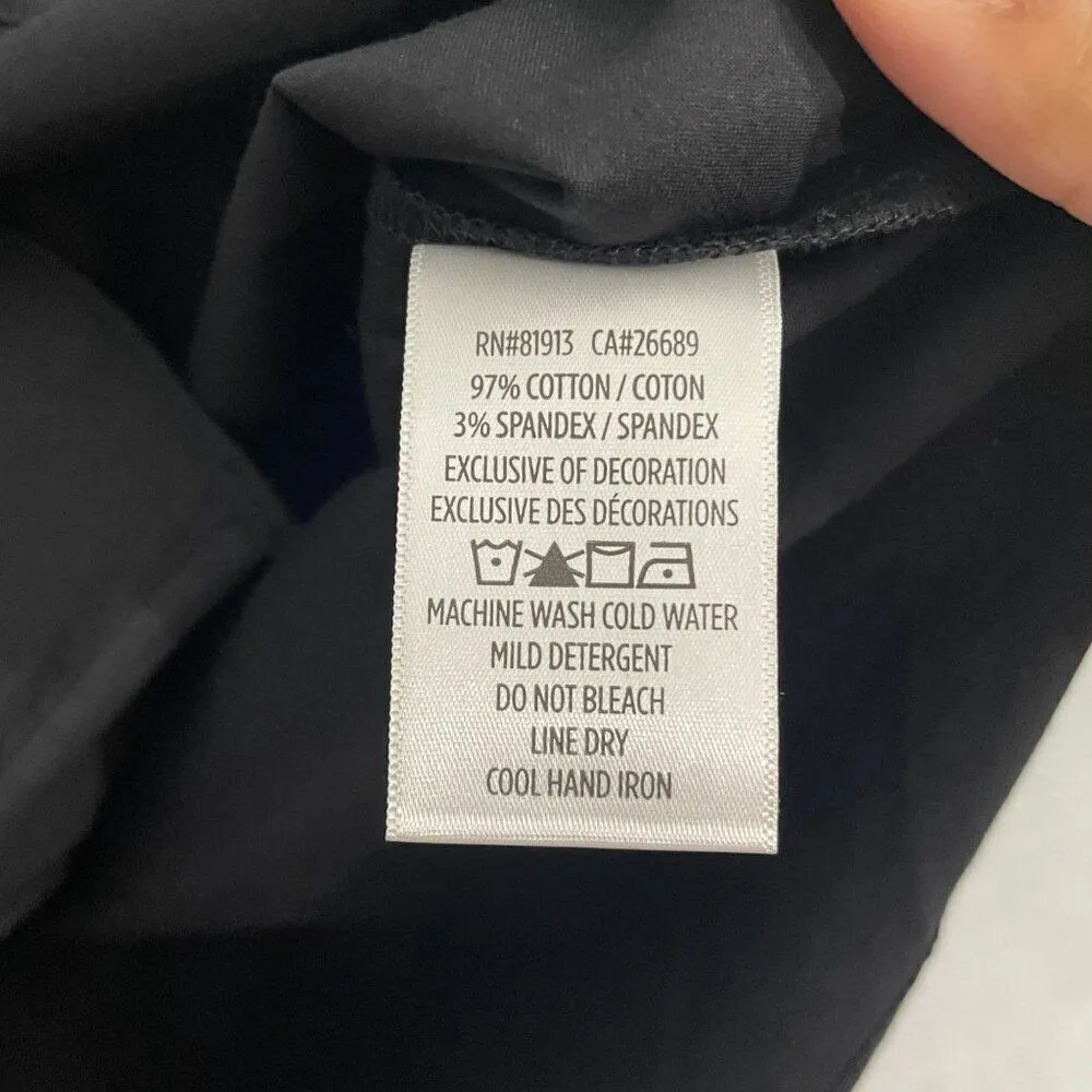 Robert Graham Mila Blouse Women L Black‎ Puff Sleeve Button Front NEW - Image 7