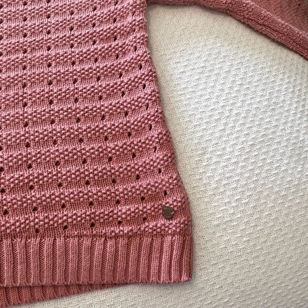 Roxy Do You Good V-neck Sweater Pink size Medium - Image 7