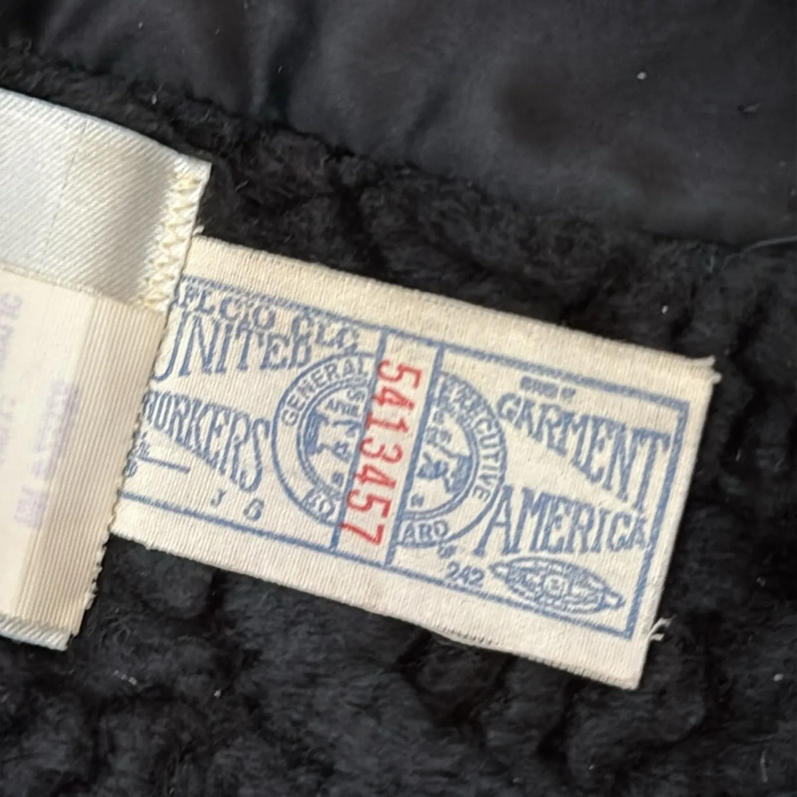 Vintage 50s/60s Item House Union Made Black Faux Persian Lamb Beatnik Coat Size undefined - Image 5