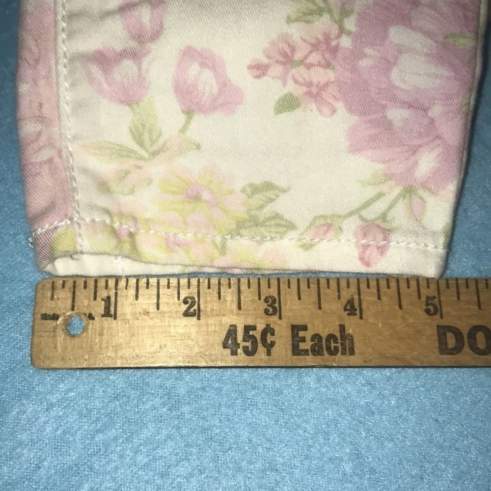 DOLLHOUSE crazy sexy cool Twiggy floral print straight leg size 7 - Image 11