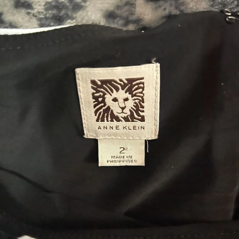 Anne Klein Women's Size 2 Striped Dress, Cap Sleeve - Image 4