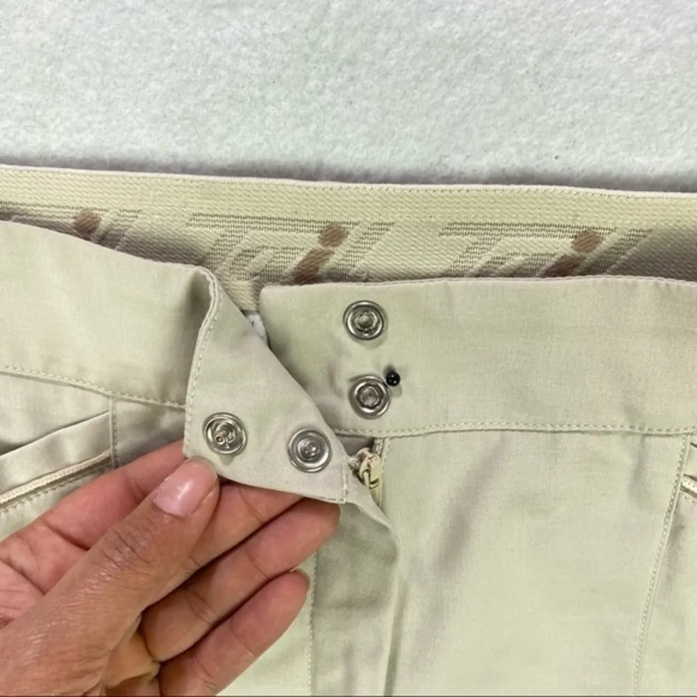 Tail‎ Womens Pants Size 6 Stretch Beige High Rise Straight Leg Cropped - Image 5