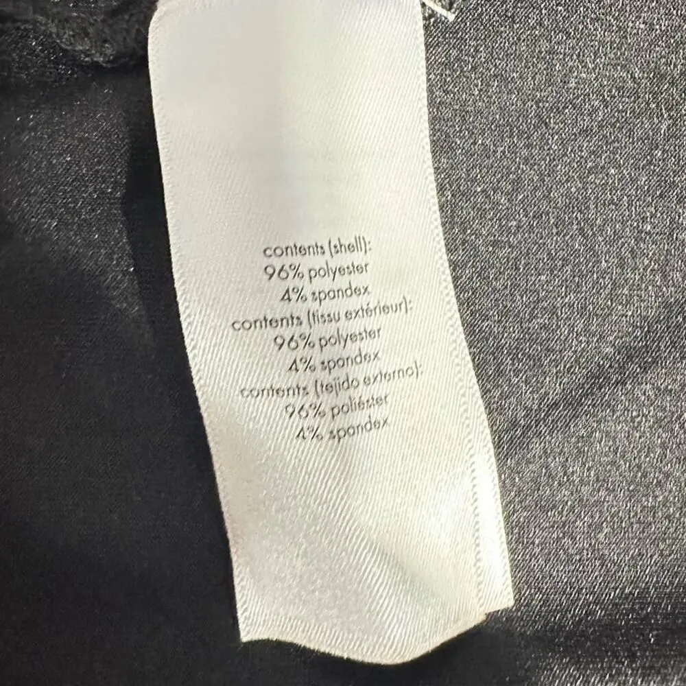 Danielle Bernstein Mini Dress Women's Medium Black Ruched O - Image 8