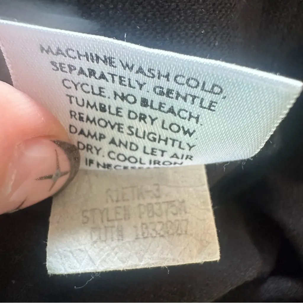 Eileen Fisher Wide Leg Black Knit Pants Women’s Medium Knit Classic Minimalist - Image 9