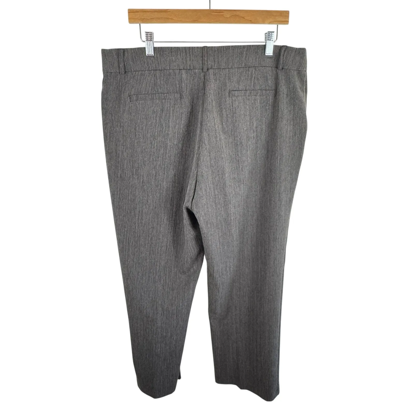 Briggs Light Brown High Rise Straight Leg Lightweight Trouser Dress Pants Sz 16 - Image 2