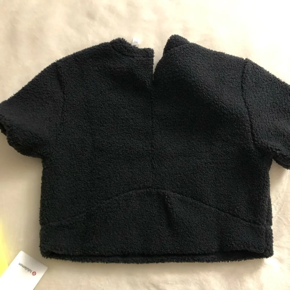 Textured Fleece Embroidered Logo T-Shirt - Image 5