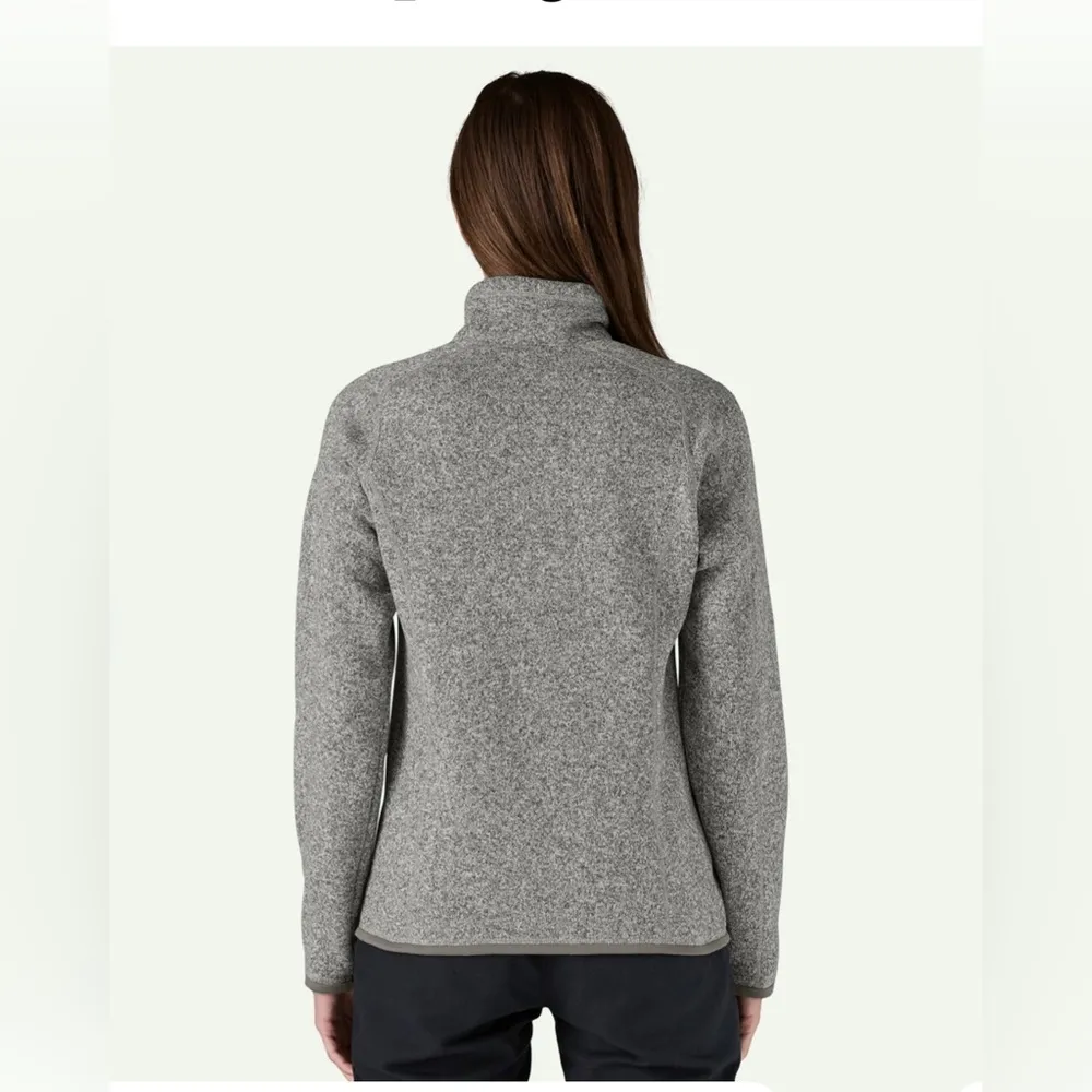 Like new PATAGONIA Women's Better Sweater® 1/4-Zip Fleece
Gray Fleece Pullover - Image 2