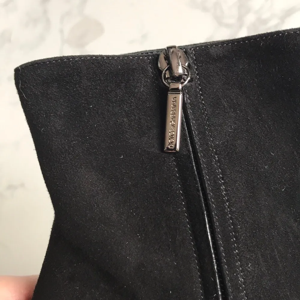 New In Box Dolce & Gabbana Suede Booties - Image 6