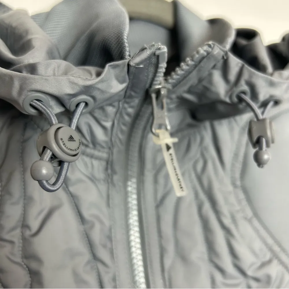 Adidas by Stella McCartney Quilted Vest Full Zip Grey - Image 10