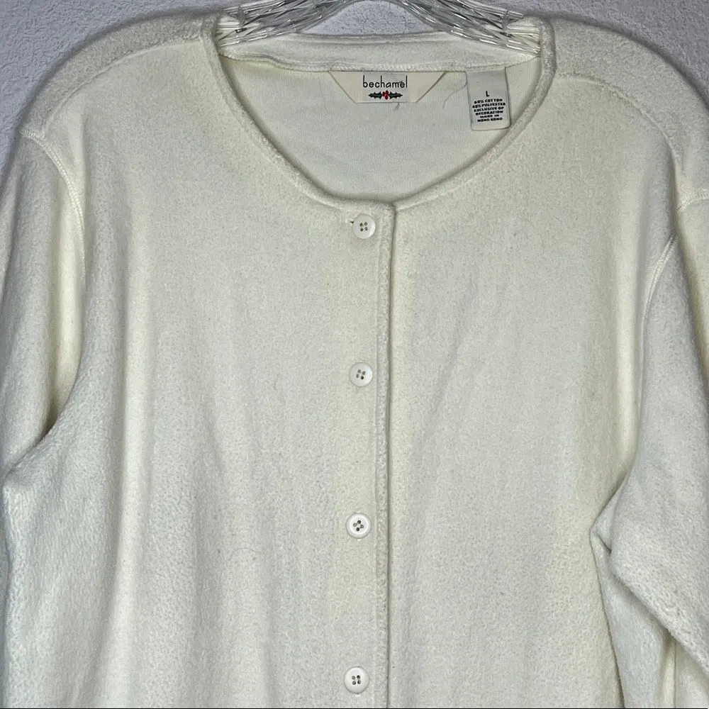 Vintage Bechamel‎ Christmas Cardigan Sweater Size L - Image 2